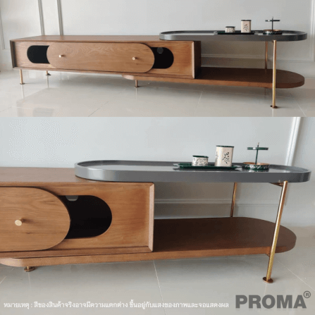 [Pre-order] ชั้นวางทีวี Proma-CTB-41-02 สีน้ำตาล_3